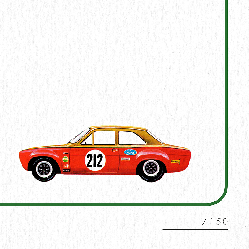 CASTROL FORD/AMR MK 1 ESCORT PRINT (A1 SIZE)
