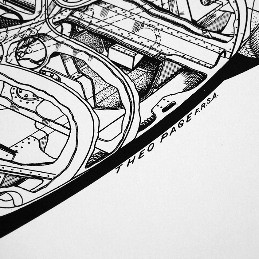 FORD P68-F3L PRINT BY THEO PAGE (A1 SIZE)